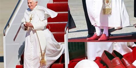 ratzinger scarpe rosse prada